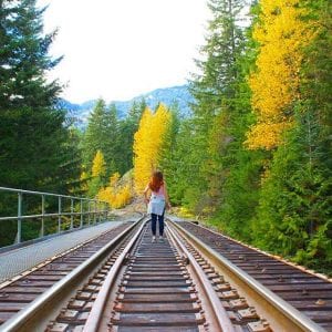 Train tracks whistler canada