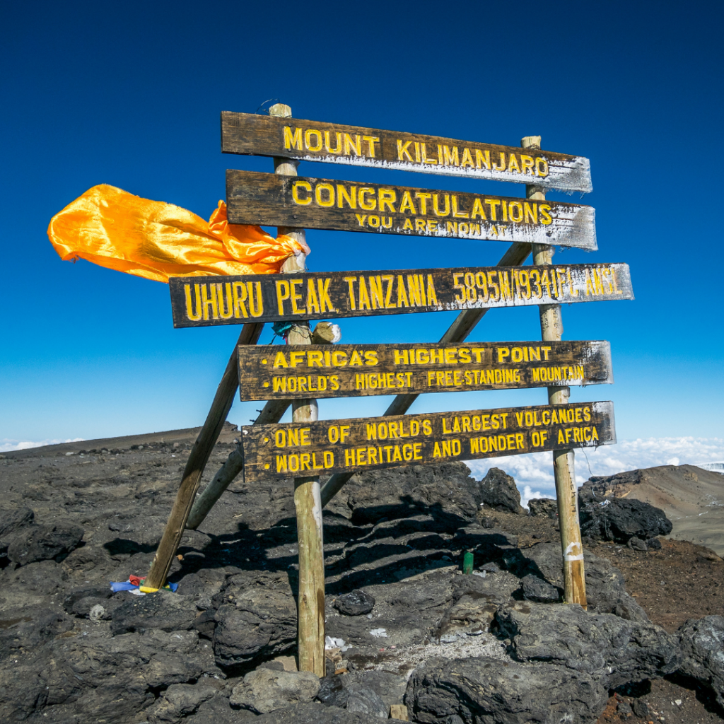 uhuru peak kilimanjaro