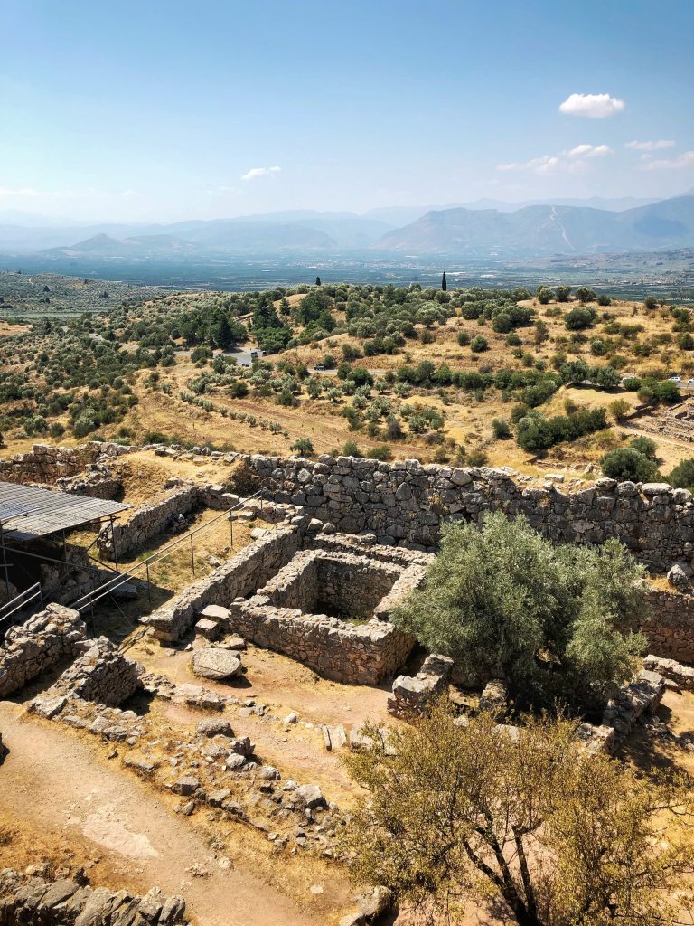 ruins in peloponnese greece